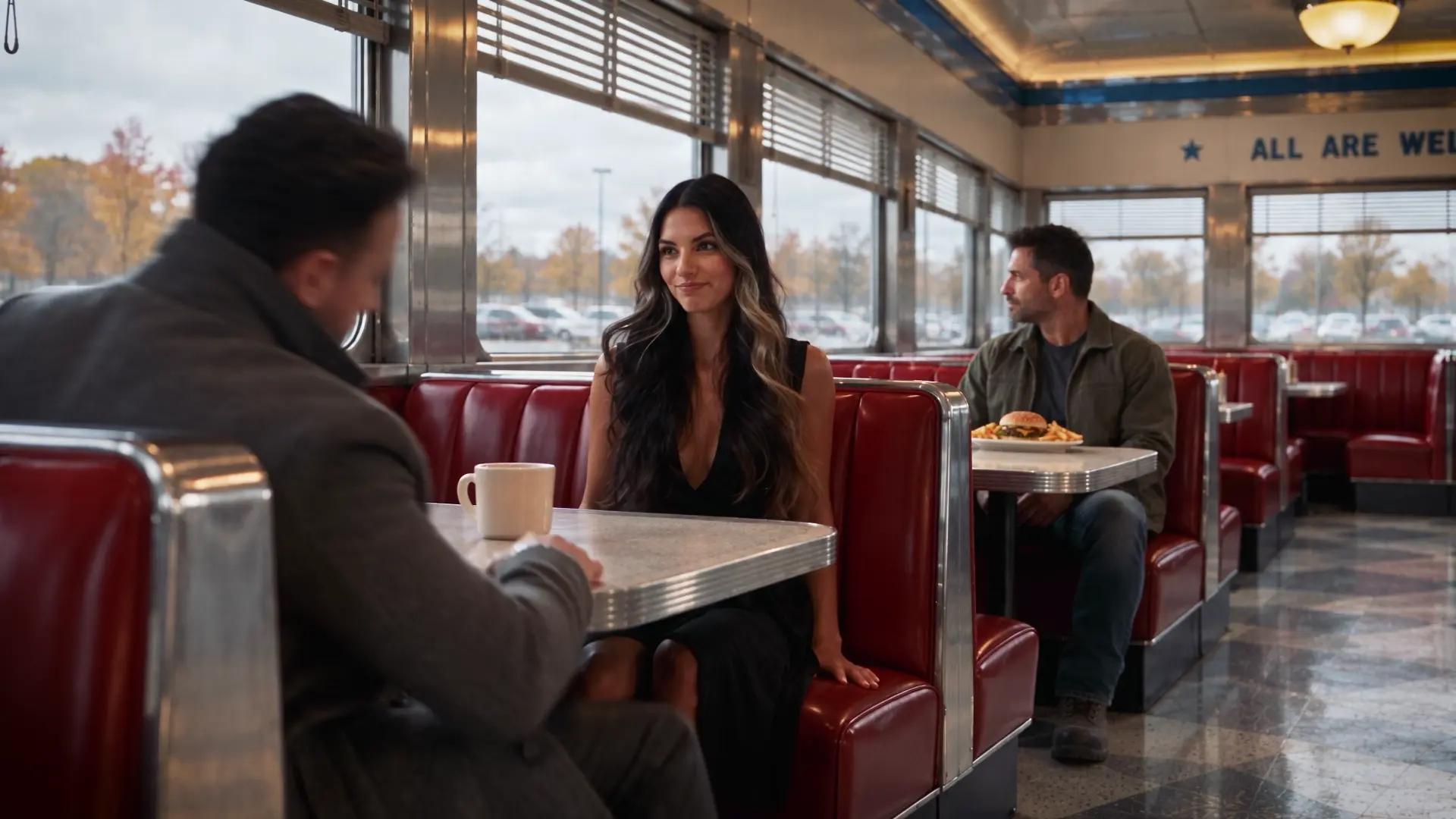 A scene from The Diner, an I'M GOOD original short film
